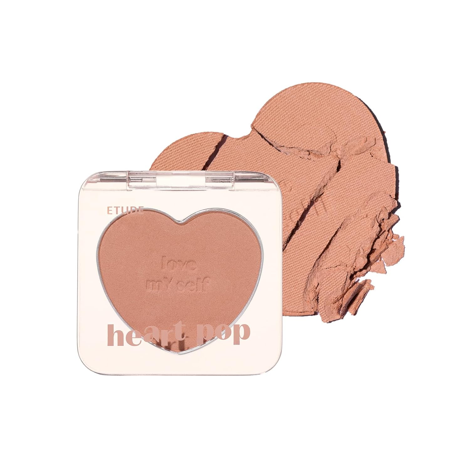 Etude Heart Pop Blusher for Face Highly pigmented, Lightweight